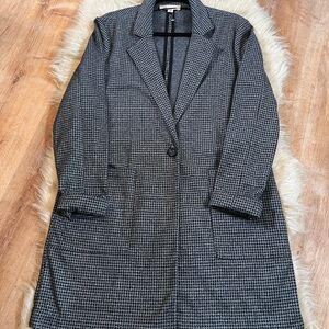 Philosophy Black and Gray Houndstooth Blazer
